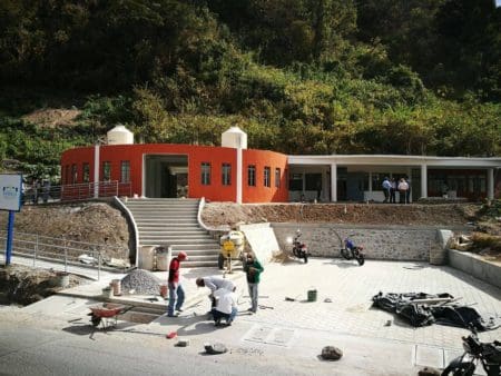 Avances escuela discapacitados. Foto publicada por la municipalidad en FB.