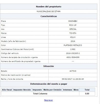 Información disponible en la SAT.