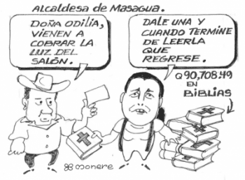 JotaCe publicó esta caricatura en septiembre de 2014. La alcaldesa obtuvo la reelección, pero renunció al cargo por razones de salud.