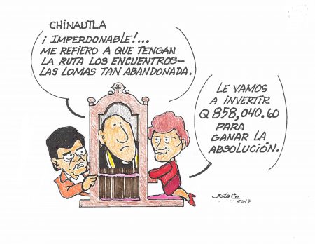 El exalcalde, el cura y la alcaldesa.