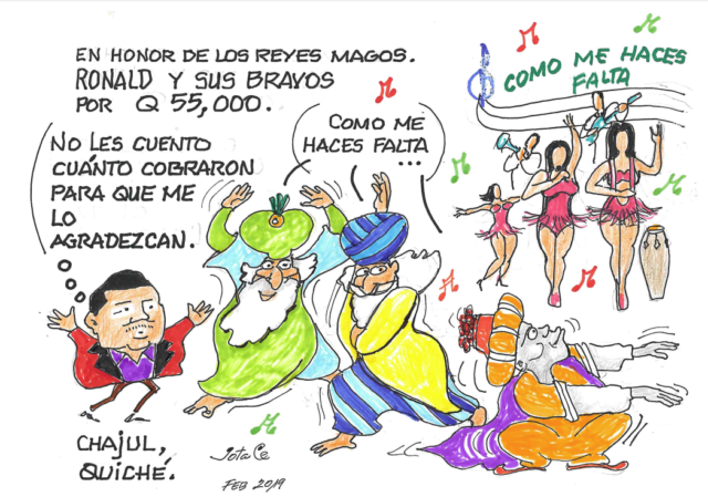 “Ronald y sus Bravos” fueron contratados para amenizar durante 22 horas.