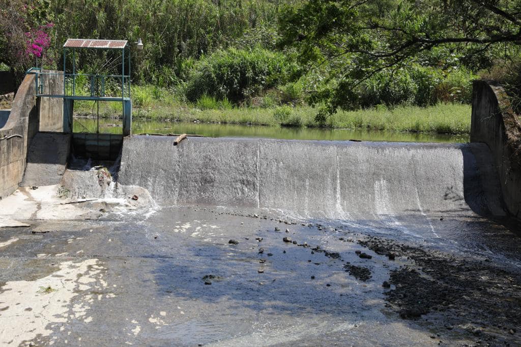 Planta de tratamiento de aguas residuales en la Ciudad de Guatemala.