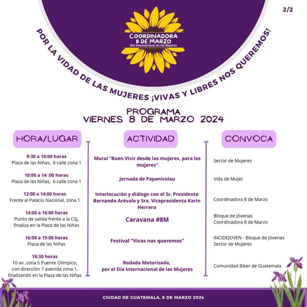 Actividades 8M 2024