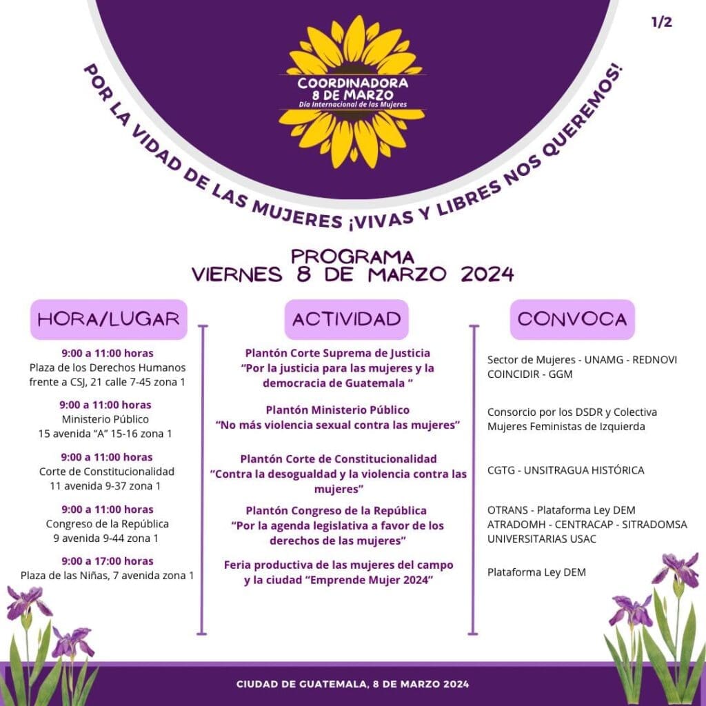 Actividades 8M 2024