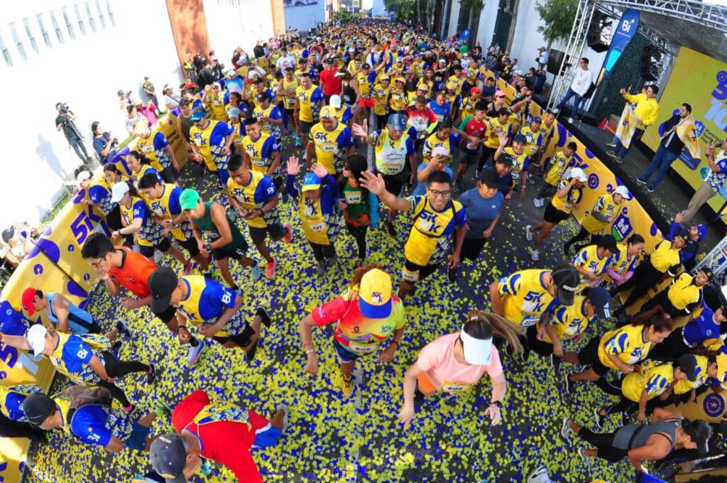 Santa Catarina Pinula celebró el día del padre con una carrera pagada por la municipalidad, pues la inscripción de los participantes fue gratis.