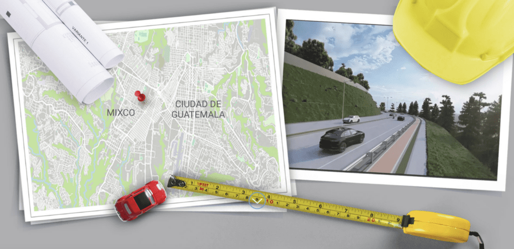 Consiste en una pista de peaje similar a la Vía Alterna del Sur (VAS), a construir en parte del barranco que separa a Mixco de Ciudad de Guatemala.