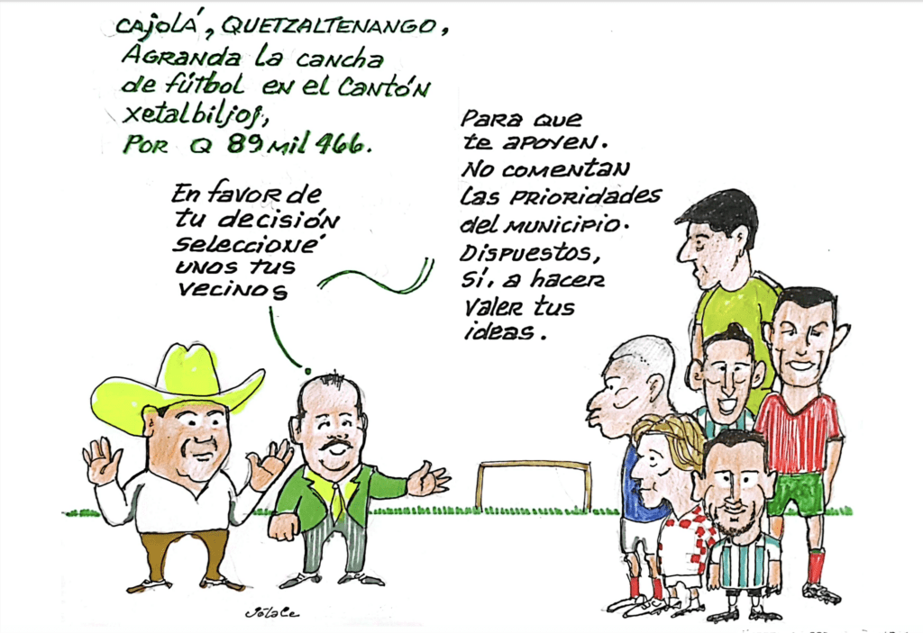 El municipio determinó como prioridad hacer las mejoras de la cancha deportiva en el Cantón Xetalbiljoj.