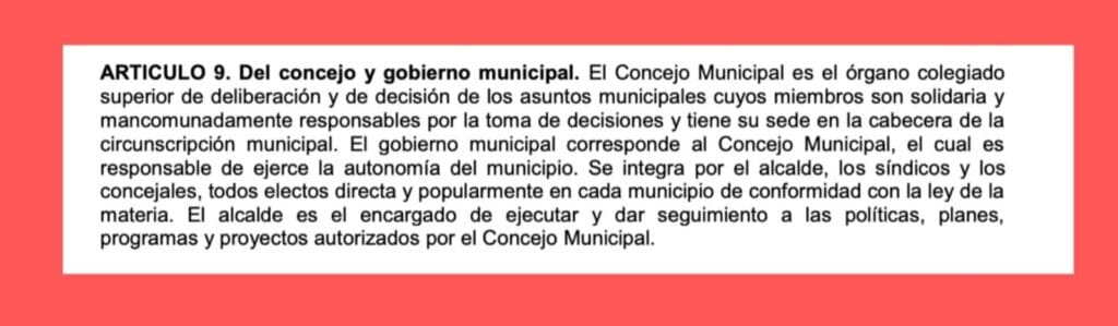 Código Municipal. Foto: captura de pantalla.