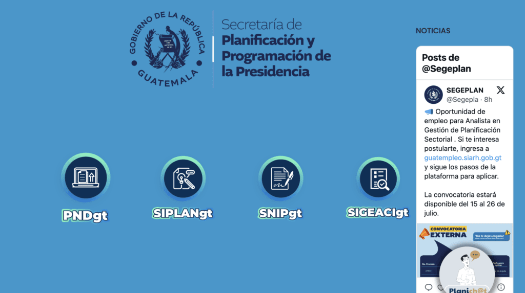 La Segeplan acompaña a los concejos municipales en su procesos de planificación. No tienen un poder coercitivo, para eso está la Contraloría General de Cuentas. 