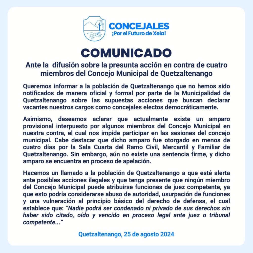 Comunicado de SBX.