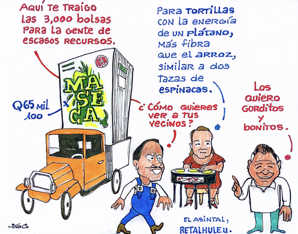 Este tipo de harina de maíz y granos se entregará a personas de escasos recursos a solicitud de los cocodes del municipio. Costaron Q65 mil.
