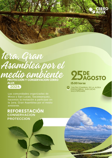 Reunión de vecinos para proteger el Cerro Alux.