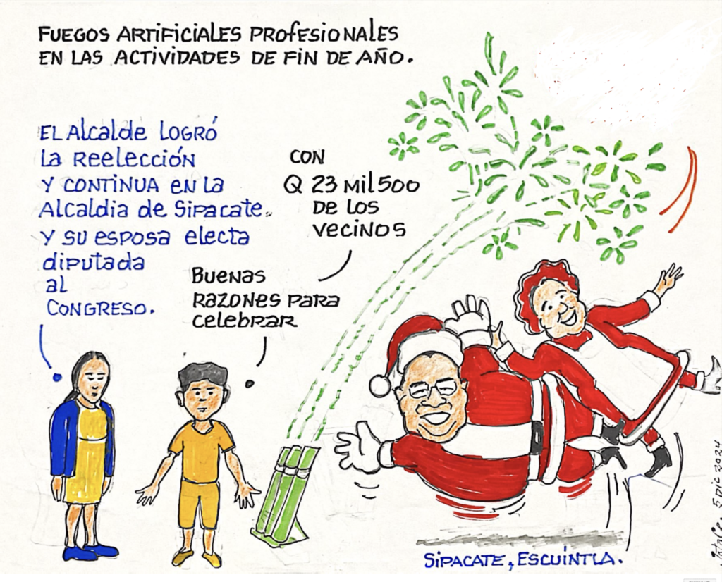 El show de luces lo presentaron en la inauguración del árbol navideño del municipio.