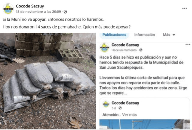 Cansados de que sus peticiones sean ignoradas, vecinos toman en sus manos el mantenimiento de sus calles.