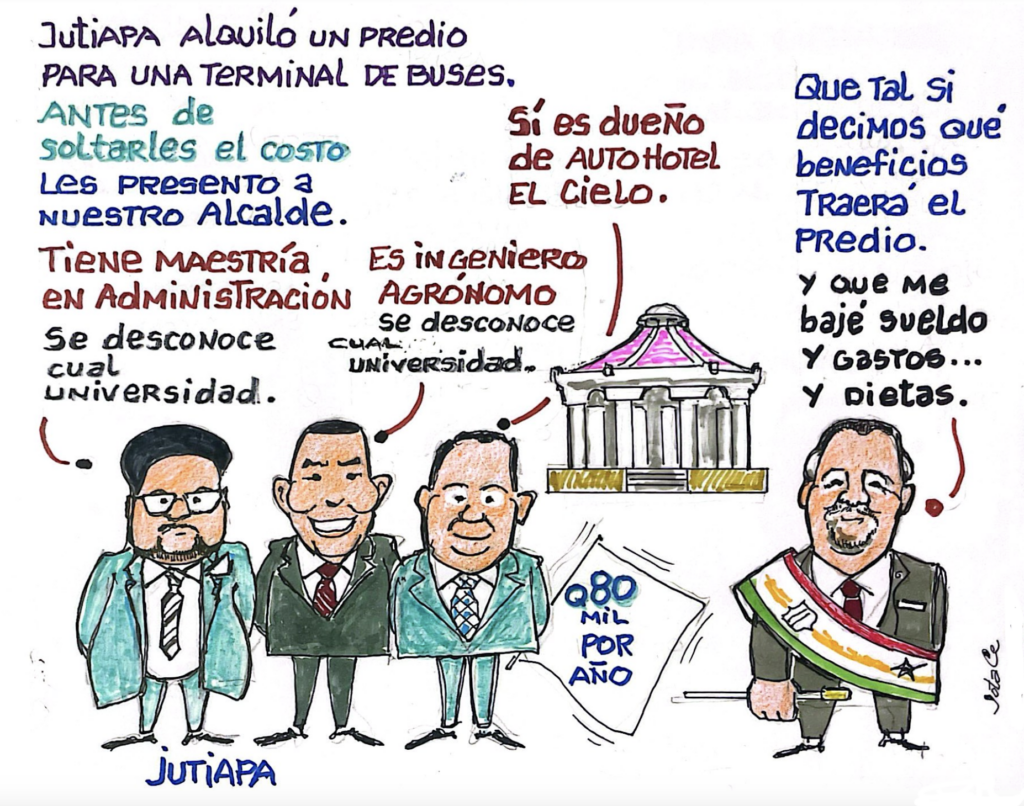 El contrato que firmó la cabecera departamental de Jutiapa es por un año, la alcaldía acordó un pago de Q180 mil con Poética S. A.