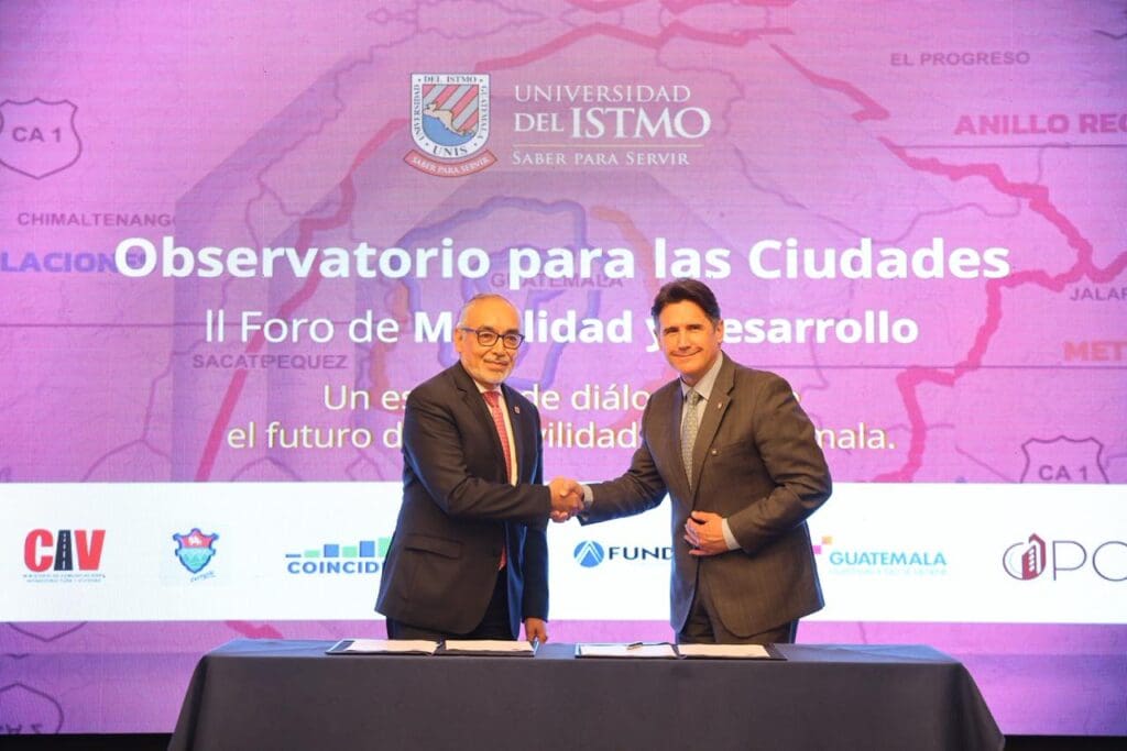El Observatorio para las Ciudades firmó un convenio para acceder a datos de la municipalidad de Guatemala para analizar la movilidad urbana y generar evidencia para las autoridades. Foto: municipalidad de Guatemala.