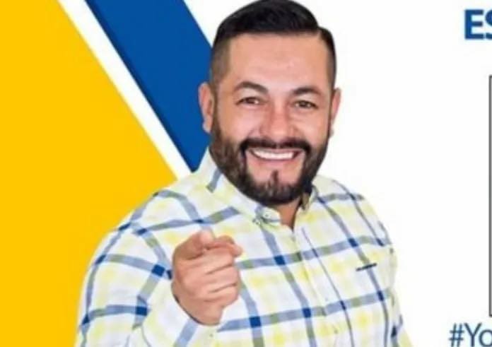 El exalcalde de El Rodeo, San Marcos Crysthian Omar Escobar Ángel, dirigió al municipio entre 2020-2024. Llegó con el partido Creo. Foto: Canal 9 Digital.